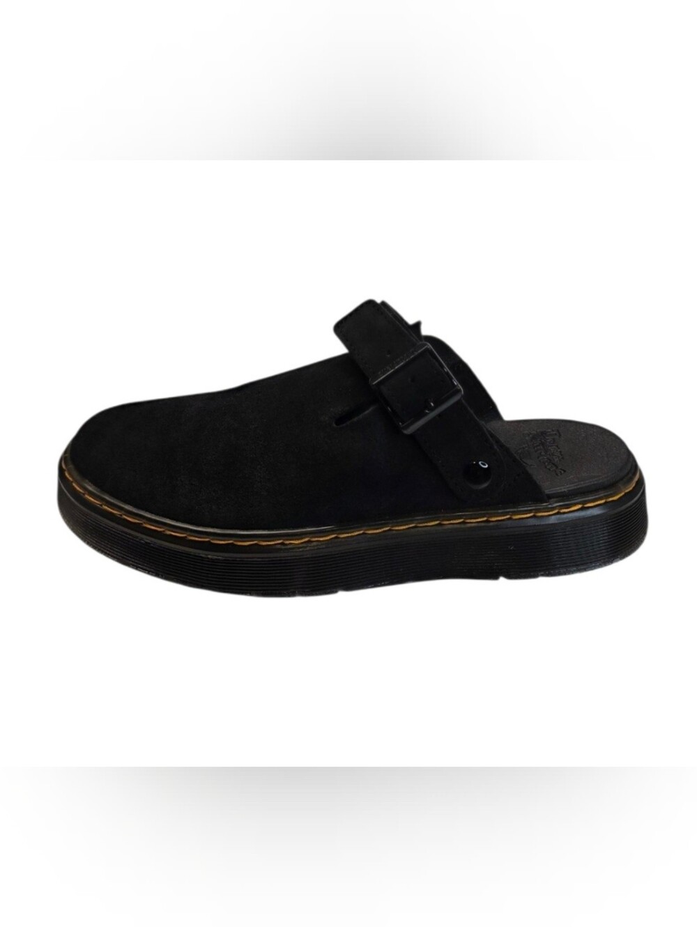 New Dr. Marten Carlson Suede Slingback Mules Black Women's Size 8 & 9 - Picture 4 of 12
